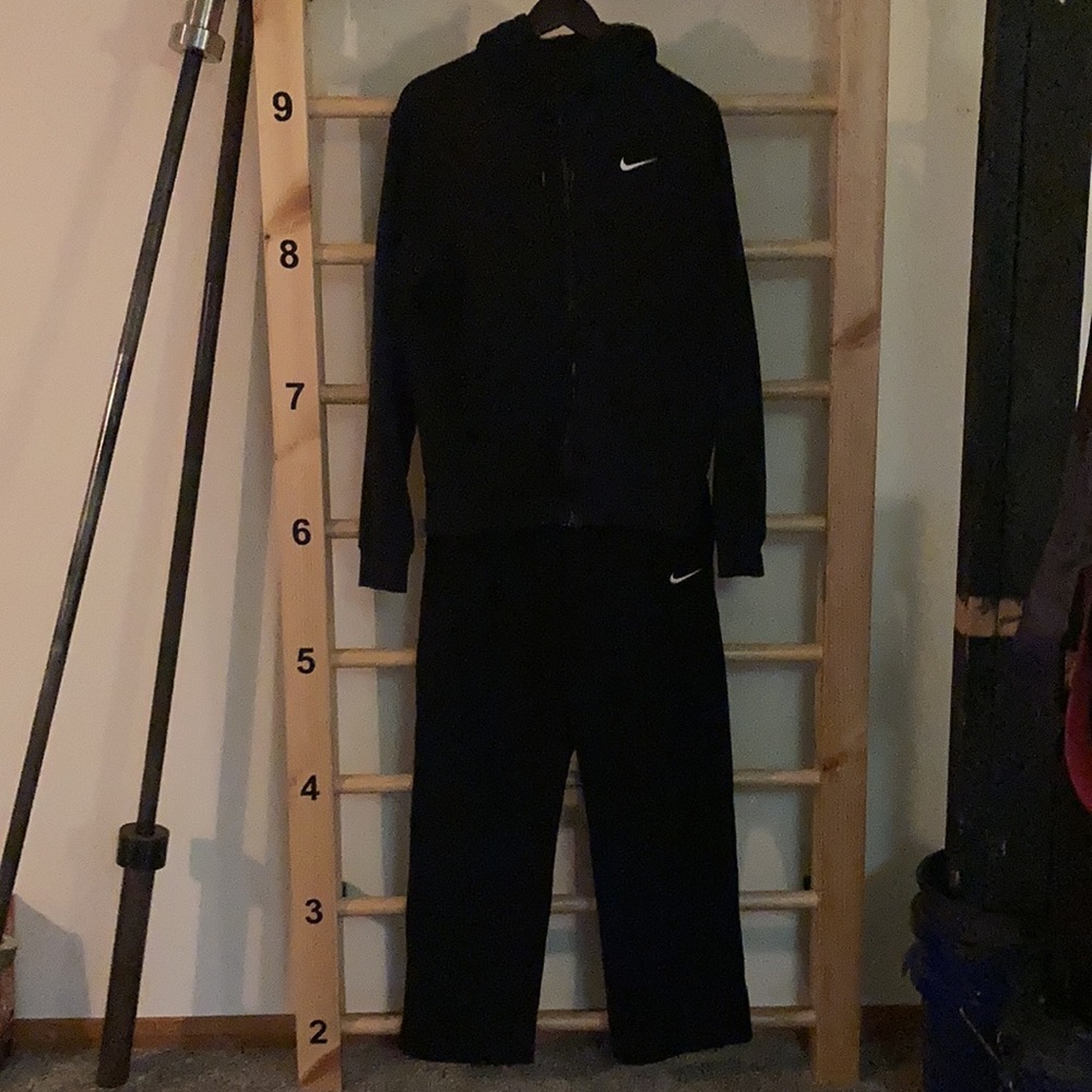 Nike Sweat Suit Mens Medium Black